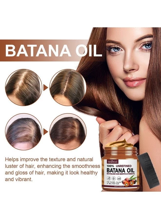 EELHOE Batana Oil For Hair Growth Healthier Thicker Fuller Hair, Batana Oil, Batana Oil For Hair Growth, Batana Oil Organic, Batana Oil Organic For Healthy Hair, Batana Oil Hair Mask, 120ML - Image 5